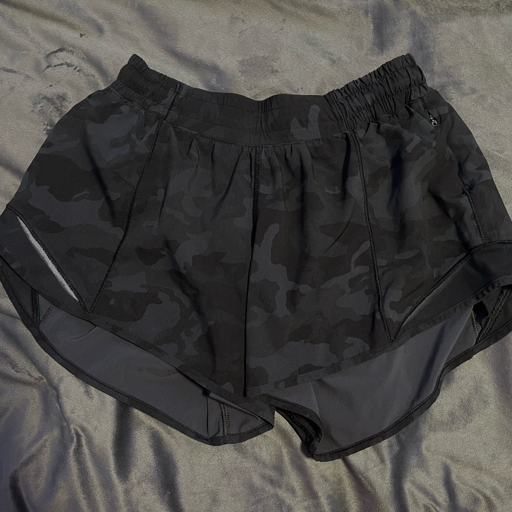 Lululemon Camo Hotty Hot Shorts
